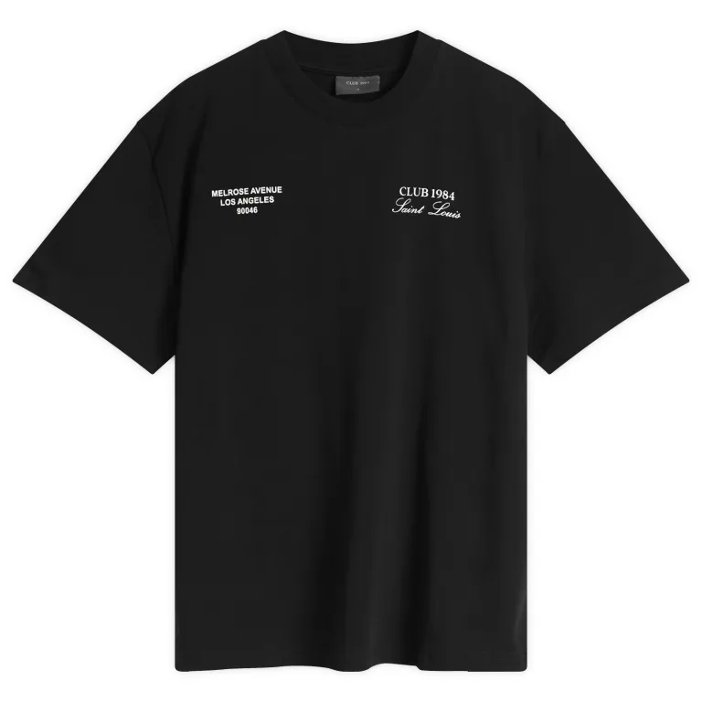 09-10-25_1984-2023-0078-BLK_1_1 Club 1984 Melrose T-Shirt - Image 1