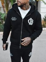 CLB Zipped Hoodie - Black - Image 3