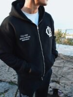 CLB Zipped Hoodie - Black - Image 4