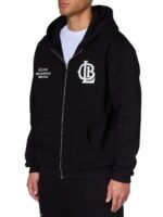 CLB Zipped Hoodie - Black - Image 2