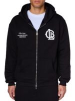 CLB Zipped Hoodie - Black