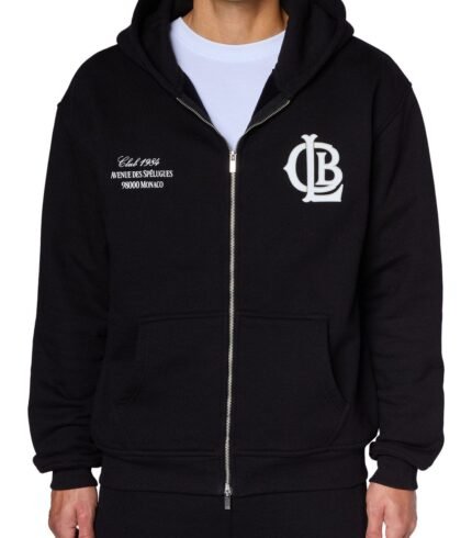 CLB Zipped Hoodie - Black