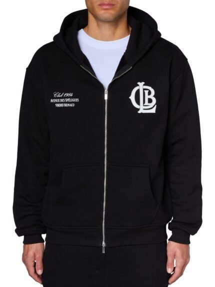 CLB Zipped Hoodie - Black