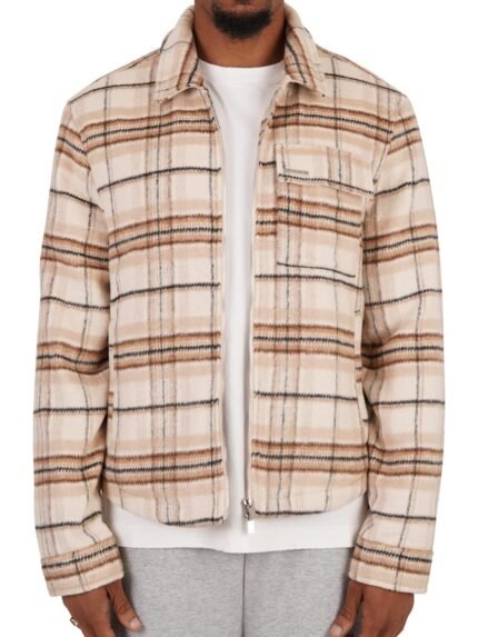 Club Checked Jacket - Beige