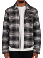 Club Checked Jacket - Black