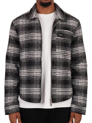 Club Checked Jacket - Black