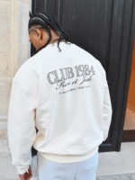 Prive et Jude Sweatshirt - Off White – CLUB 1984 - Image 4
