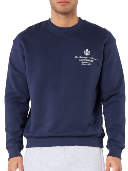 Residency Distressed Sweatshirt - Navy