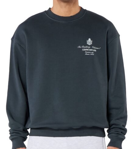 Residency Distressed Sweatshirt - Washed Grey