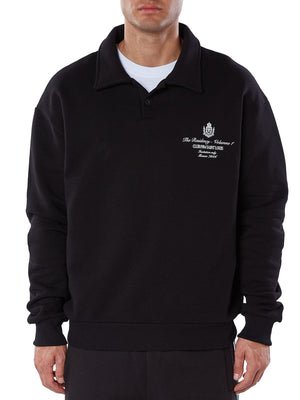 Residency Polo Sweatshirt - Black